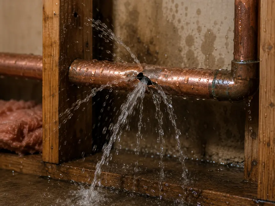 Burst Pipe Water Damage in Olympia, WA